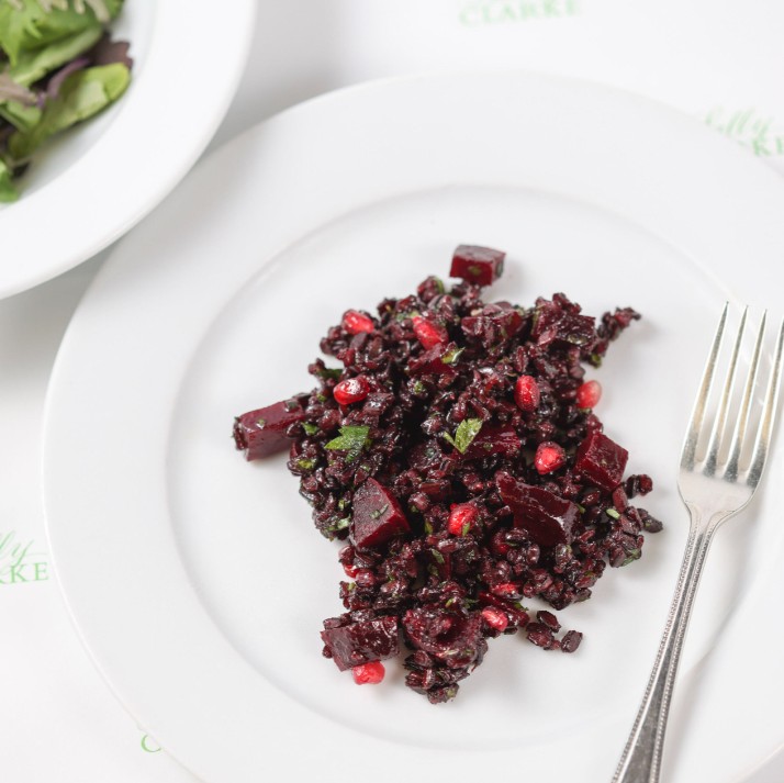 Riso Nero – Black rice with Beetroot and Pomegranate